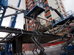 Montage Brücke Arkade Salzburg