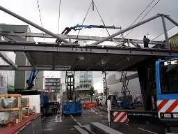 Montage Brücke Arkade Salzburg